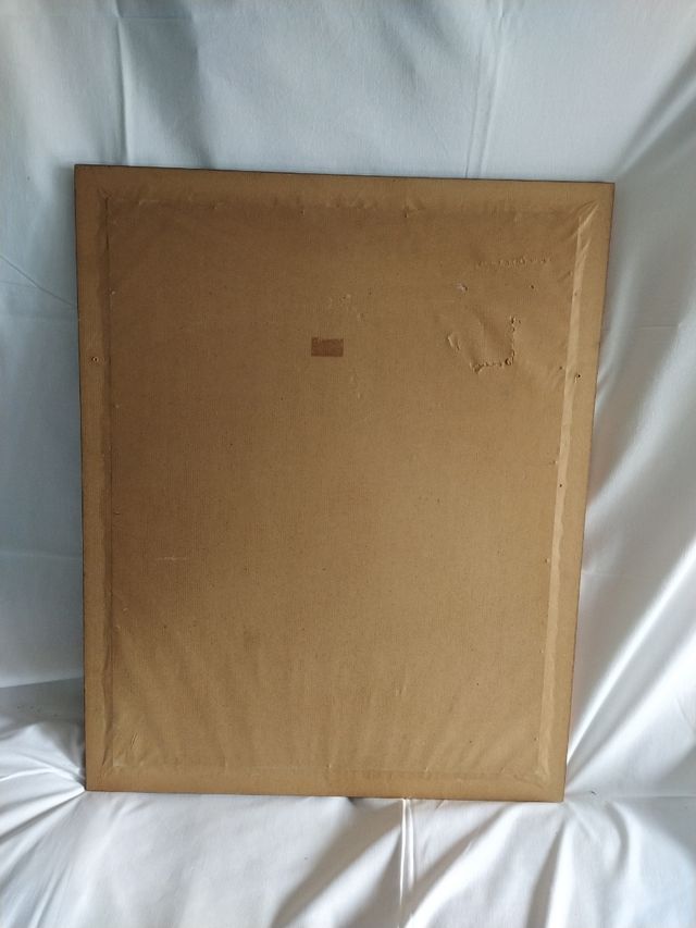 Acuarela con marco de madera