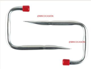 (NUEVO) Soporte / Gancho pared GRANDE | Acero Inox