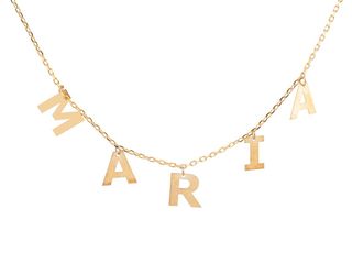 Cadena de oro 9K con letras para montar tu nombre