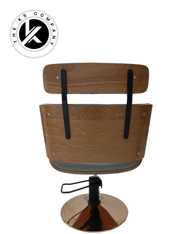 Poltrona da barbiere e parrucchiere grigia