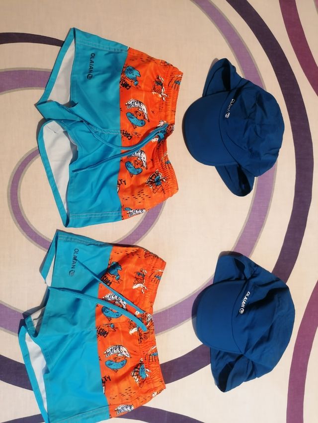 Lote bañador y gorra protector 