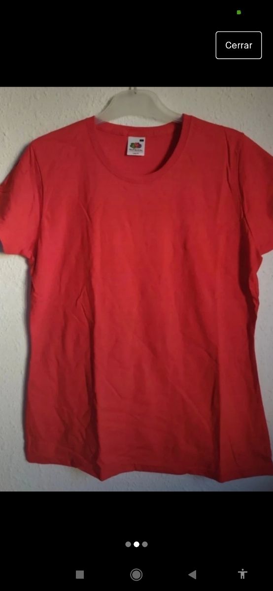 Camiseta fruit of the loom roja