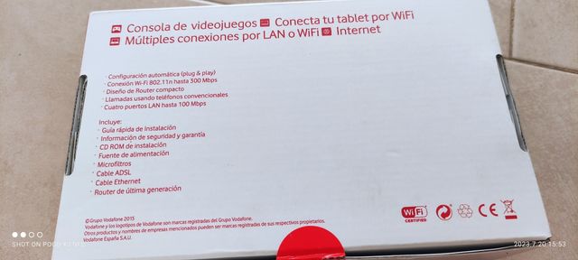 Vodafone ADSL router