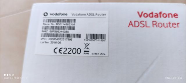 Vodafone ADSL router