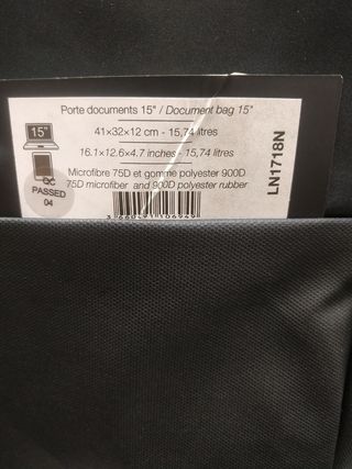 Maletín porta ordenador de 15"