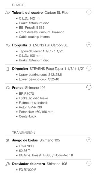 Bicicleta de carretera Stevens