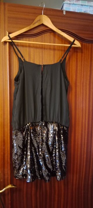 pantalón corto con lentejuelas