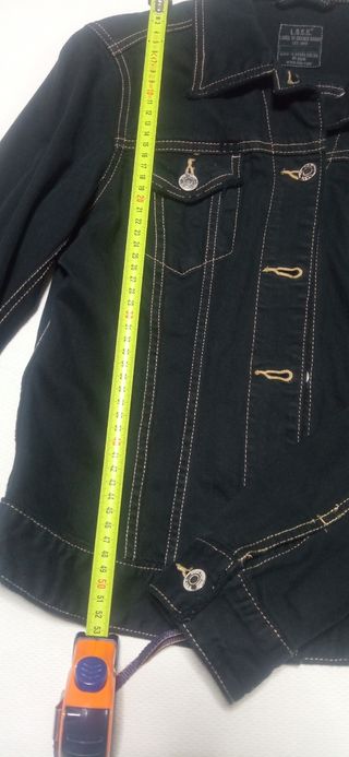 Cazadora vaquera negra H&M 36