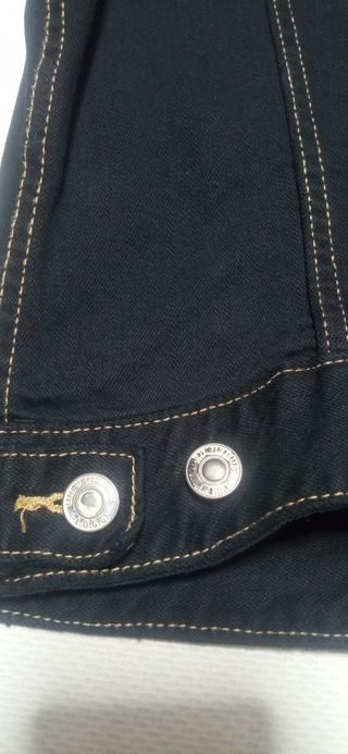 Cazadora vaquera negra H&M 36