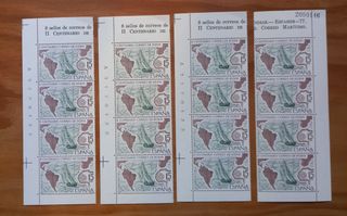 Sellos de colección II Centenario de Indias