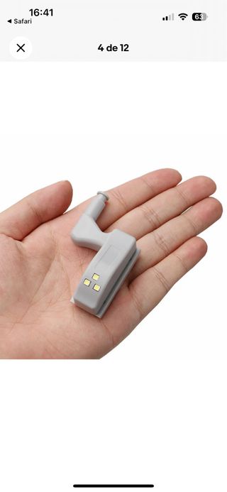 Sensores luz LED armario puerta bisagra cocina