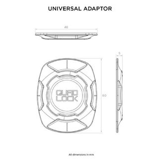 Adaptador Universal Adhesivo Quad Lock