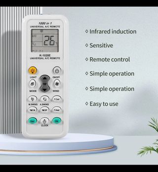 Mando aire acondicionado 1000 en 1 universal. A ES