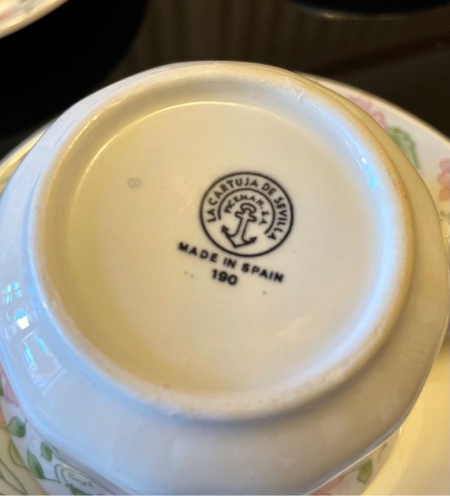 Juego vajilla de café - La Cartuja de Sevilla