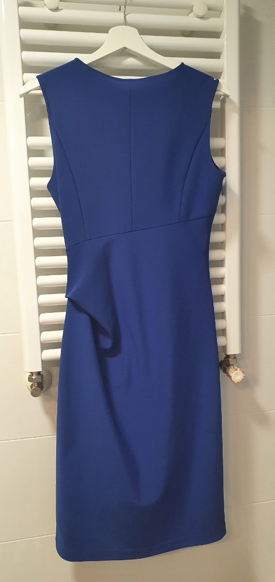 Vestido azul klein elegante Adolfo Dominguez