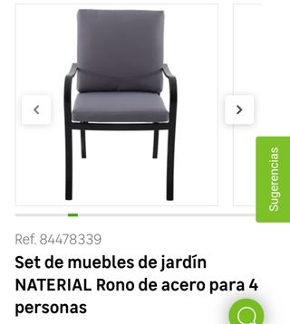 Conjunto mesa, sillas y parasol