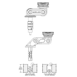 Soporte De Columna De Dirección Quad Lock