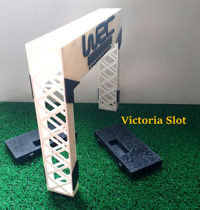 Puente publicidad doble WRC para Slot dioramas