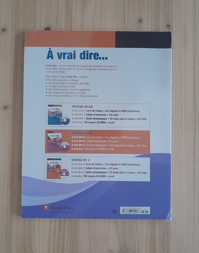 À VRAI DIRE... LIVRE Y CAHIER 2 ESO A2-B1 NUEVOS