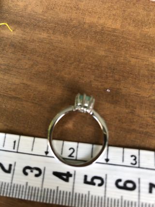 Anillo de plata y esmeralda