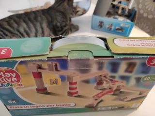 Laberinto para canicas de madera