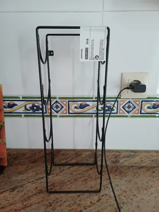 Botellero negro  de kea Servilletero forja