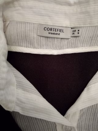 Vestido punto efecto camisa