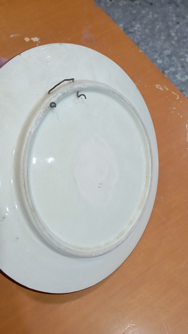 Plato decorativo pintado