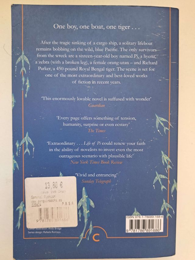 Life of Pi-Yann Martel (English, Como nuevo)