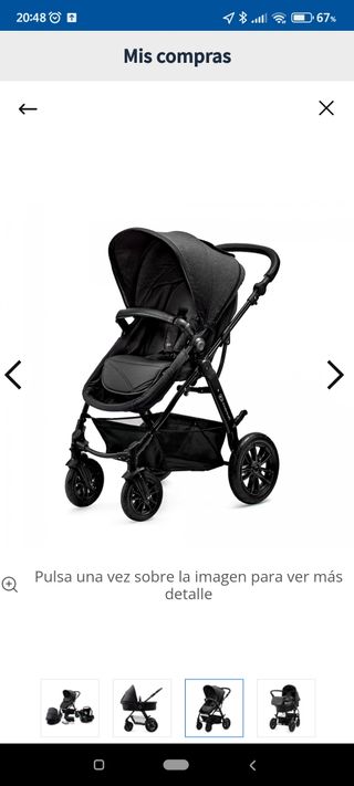 carro y silla de paseo bebe 2 piezas kindercraft