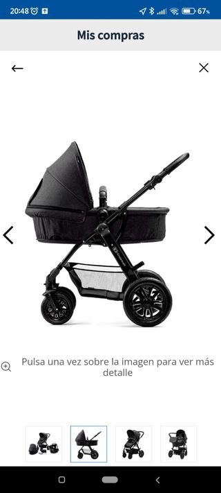 carro y silla de paseo bebe 2 piezas kindercraft