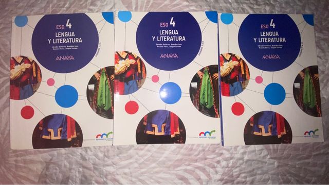 Pack tres libros lengua y literatura 4 eso ANAYA