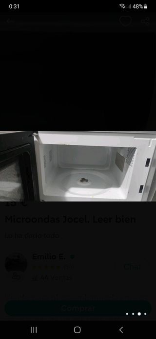 MICROONDAS JOCEL 20L -GRILL.
