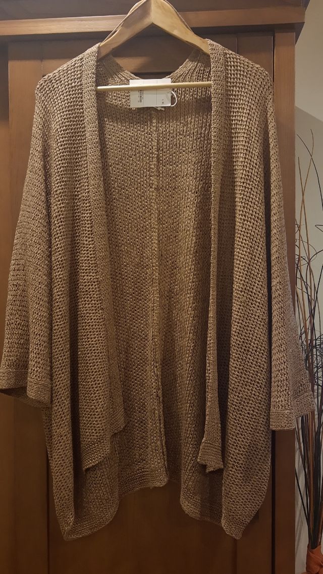 CHAQUETA 48 50 MUJER CARDIGAN PUNTO CALADO