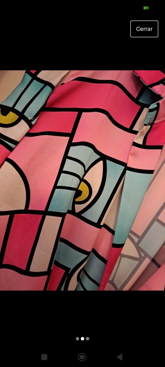 Vestido / camisa larga rosa