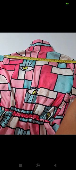Vestido / camisa larga rosa