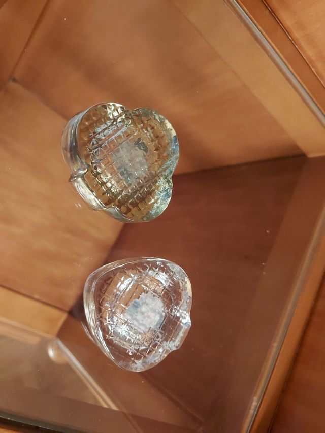 Juego 2 Ceniceros de Cristal