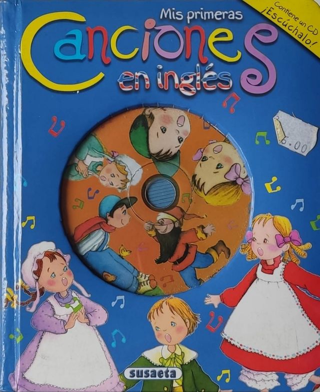 Mis primeras canciones en ingles . Libro+ CD