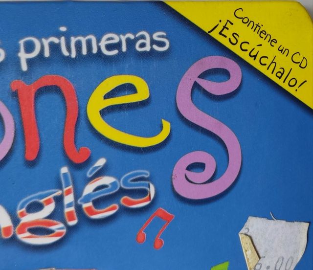 Mis primeras canciones en ingles . Libro+ CD