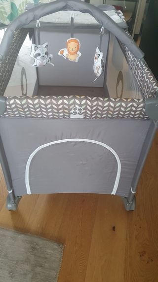 Cuna viaje plegable 2 alturas colchóncambiador