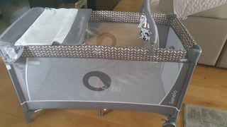 Cuna viaje plegable 2 alturas colchóncambiador