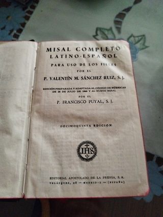 Misal latino español