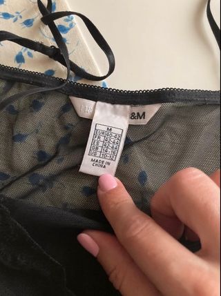 Camison enagua negro H & M