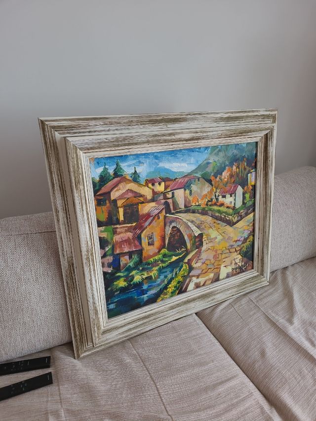 cuadro oleo de potes urge