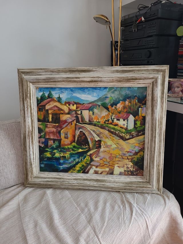 cuadro oleo de potes urge