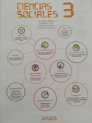 libro texto Anaya 3° ciencias sociales 