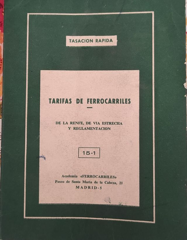 Libro delle tariffe ferroviarie