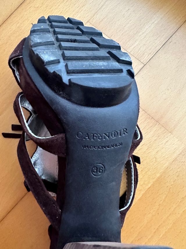 Sandalias cafe noir