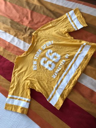 Camiseta mostaza