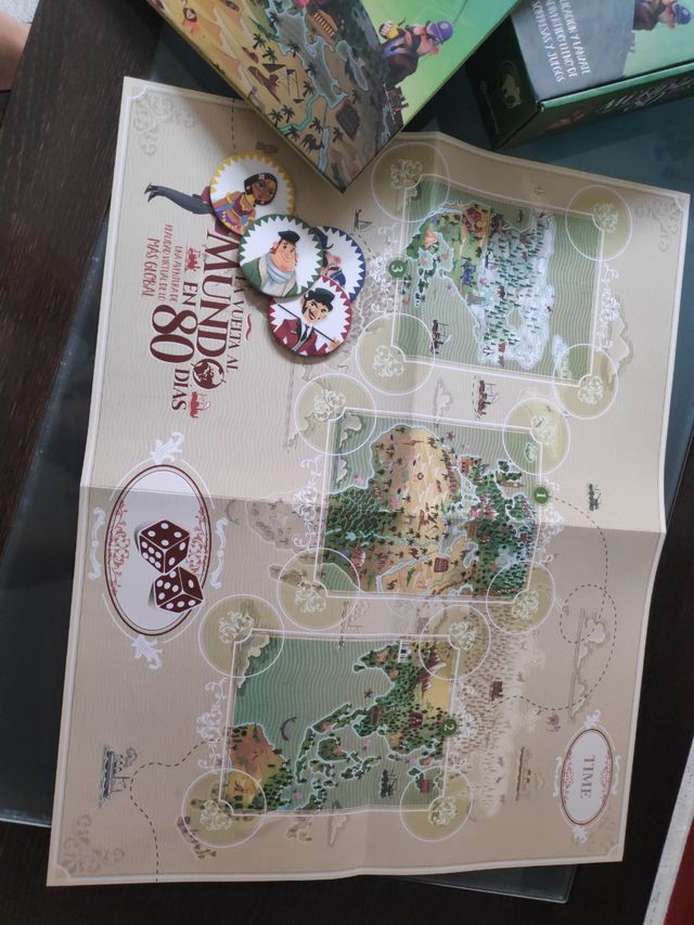 Libro/Juego "La vuelta al mundo en 80 días "